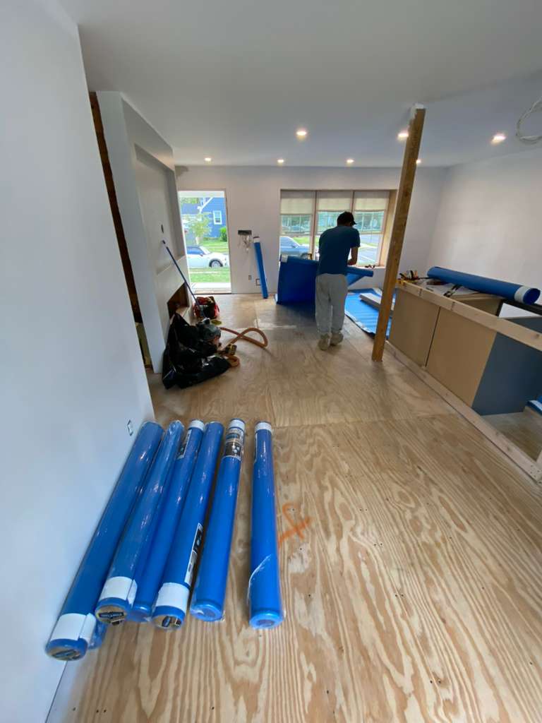 After — refinished hardwood floors